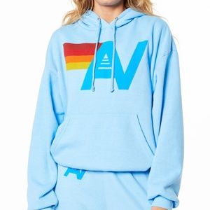 Aviator Nation Logo Pullover Hoodie Relaxed - M